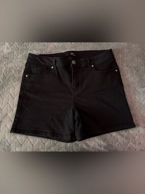 Black Jean shorts